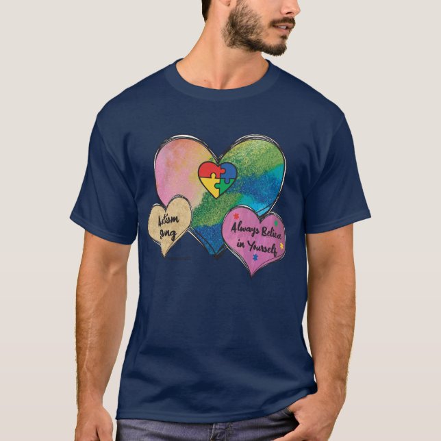Autism Hearts T-Shirt (Vorderseite)