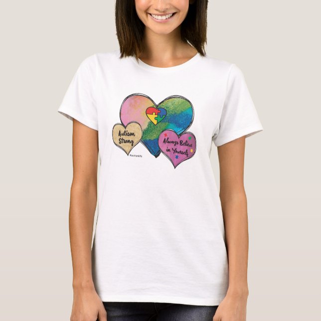 Autism Hearts T-Shirt (Vorderseite)