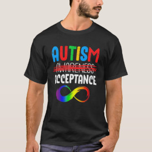 Autism In April Wear Red Instead Autism-Acceptance T-Shirt
