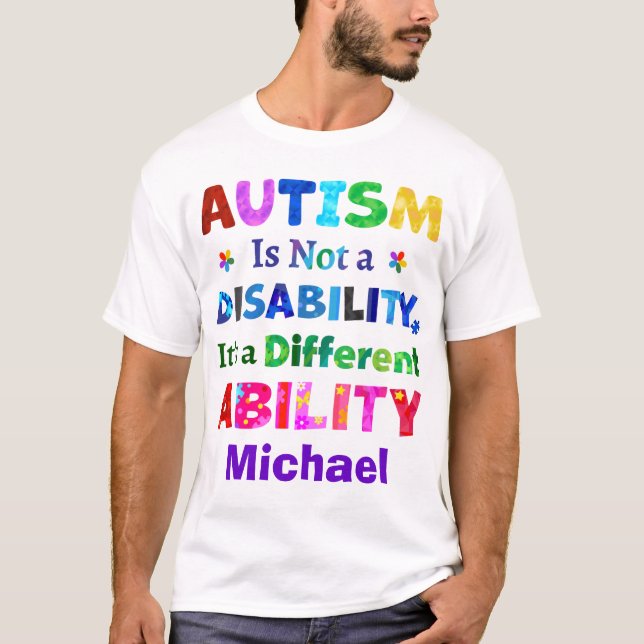 AUTISM ist keine Behinderung T-Shirt (Vorderseite)