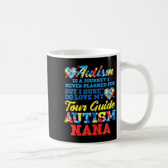 Autism Journey Never Planned Tour Guide Nana Grand Kaffeetasse (Rechts)