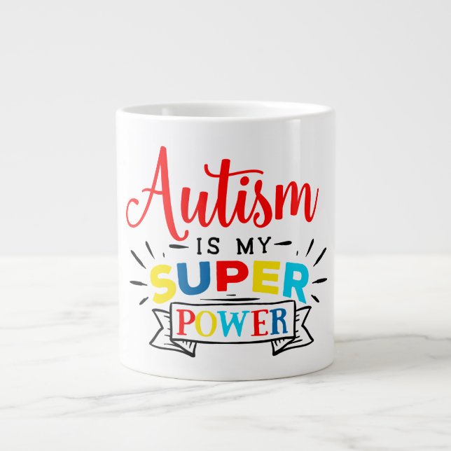 Autism Jumbo Tasse (Vorderseite)