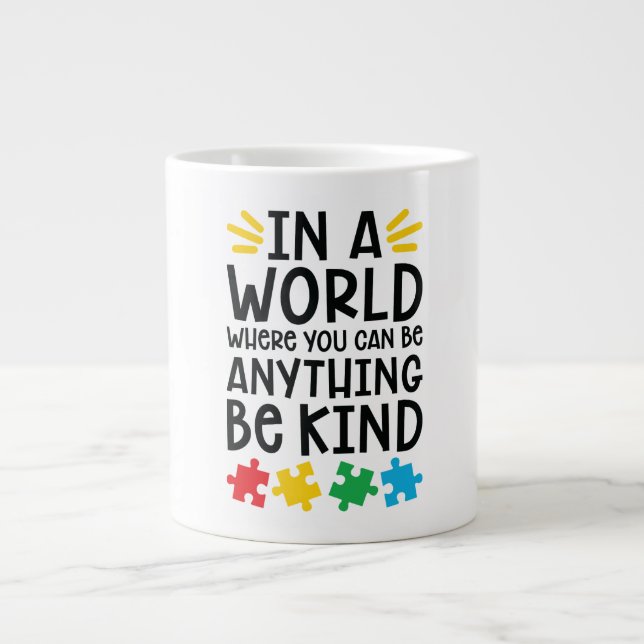 Autism Jumbo Tasse (Vorderseite)
