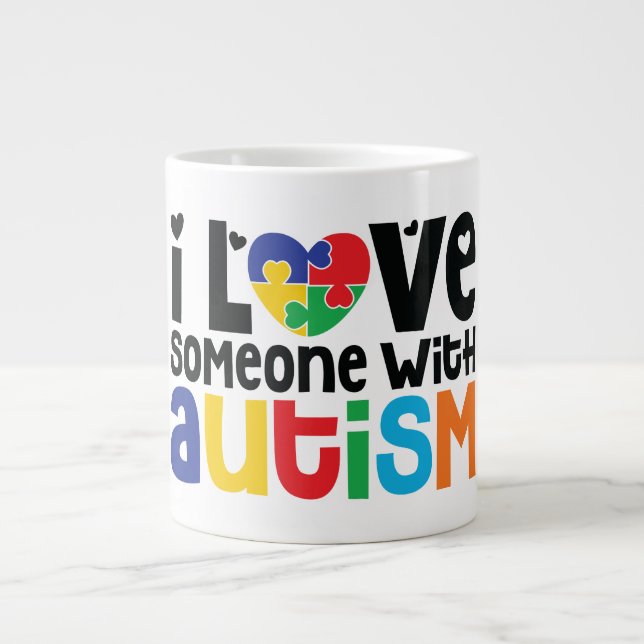 Autism Jumbo Tasse (Vorderseite)