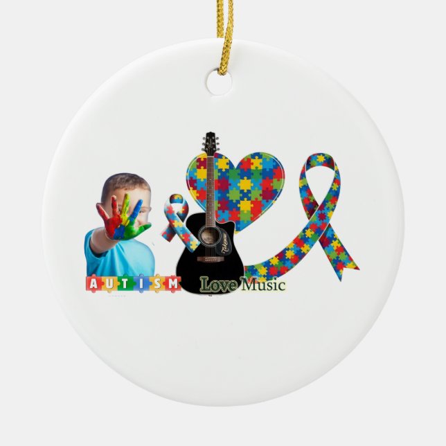 Autism Keramik Ornament (Vorne)