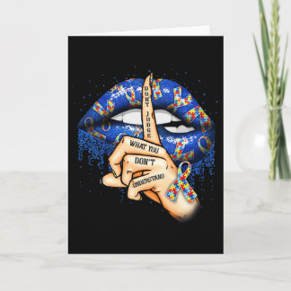 Autism Lips Autism Mom  Karte