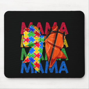 Autism Mama Autism-Bewusstsein Coquette-Schleife Mousepad