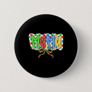 Autism Mama Mama Coquette Bow Autismus Bewusstsein Button