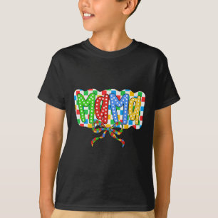 Autism Mama Mama Coquette Bow Autismus Bewusstsein T-Shirt