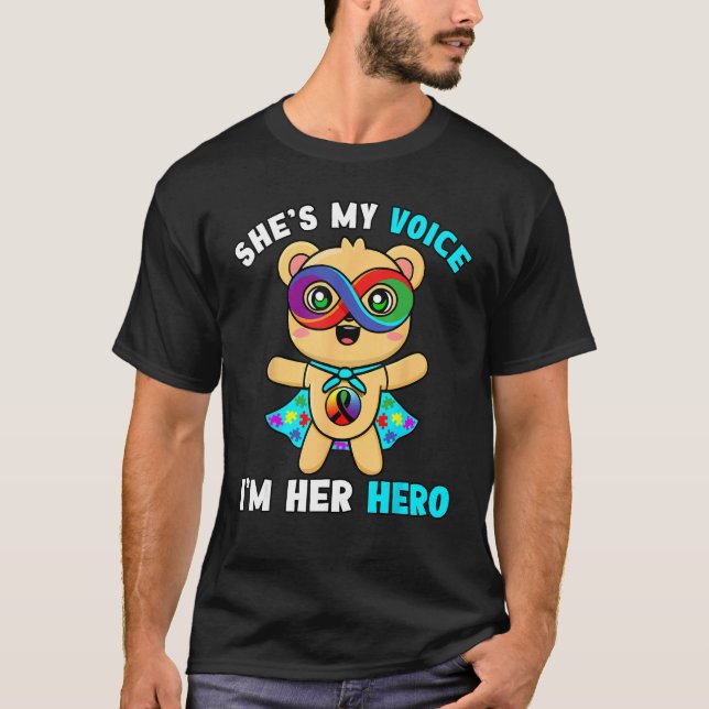 Autism Matching Costume For Mom & Daughter Hero Fo T-Shirt (Vorderseite)