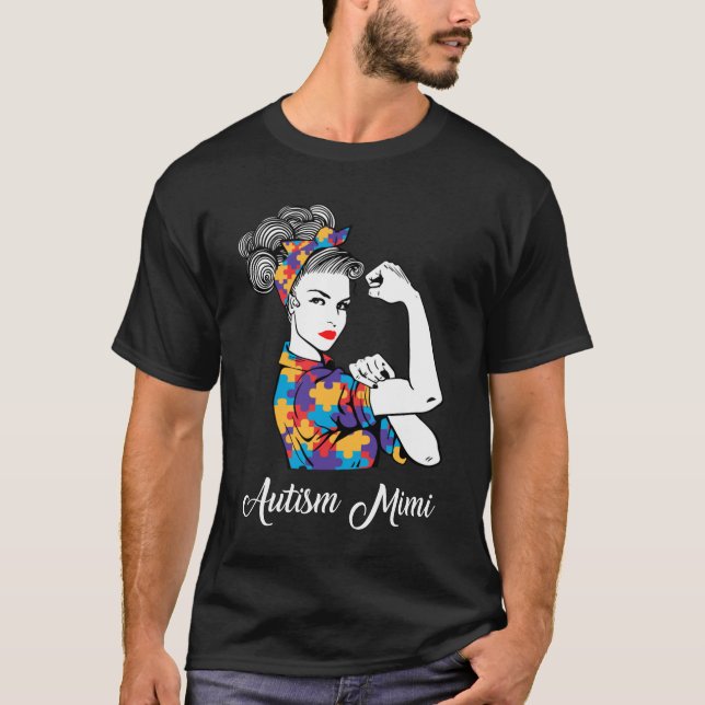 Autism Mimi Shirt Mimi Autismus Aufklärungsgeschen (Vorderseite)
