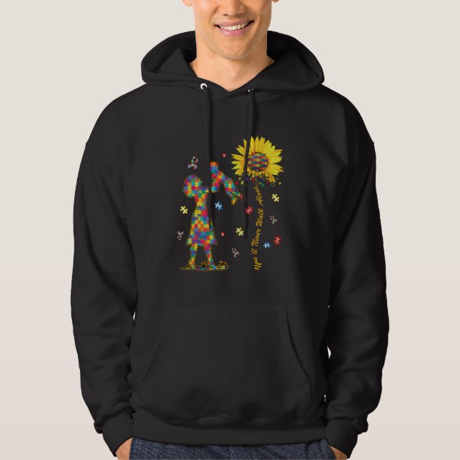Autism Mom And Son Autism Awareness Puzzle Piece S Hoodie (Vorderseite)