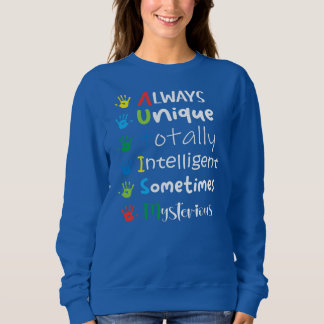 Autism Mom Autism Awareness Autistic Boys Girls  Sweatshirt