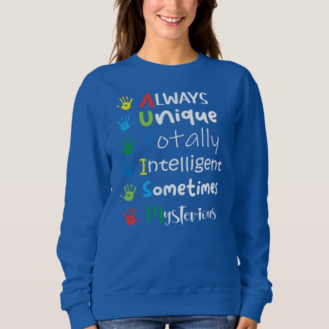 Autism Mom Autism Awareness Autistic Boys Girls  Sweatshirt (Vorderseite)