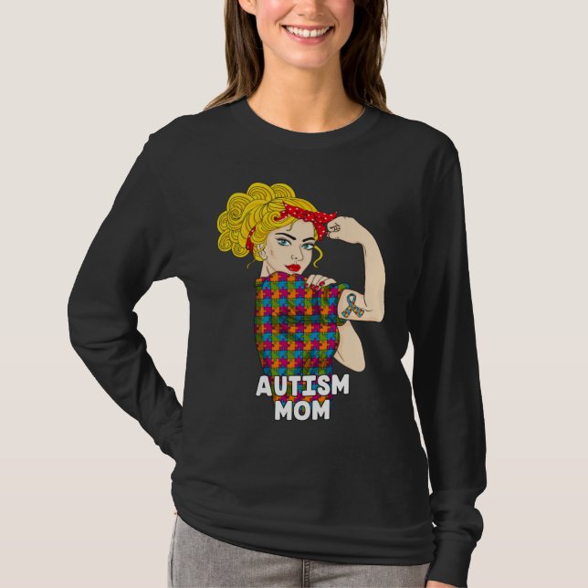 Autism Mom Autism Awareness Kindness Support Autis T-Shirt (Vorderseite)