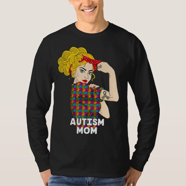 Autism Mom Autism Awareness Kindness Support Autis T-Shirt (Vorderseite)