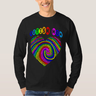 Autism Mom Fingerprint Autism Awareness T-Shirt