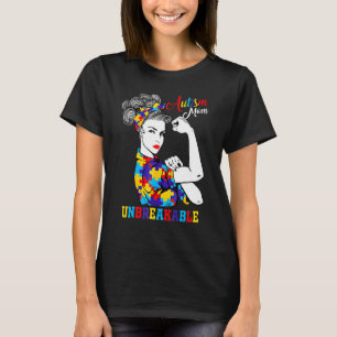 Autism-Mutter Unzerbrechlich   Autismus-Bewusstsei T-Shirt