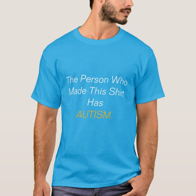 AUTISM Person - Blue T-Shirt (Vorderseite)
