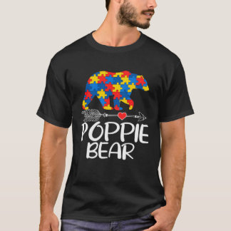 Autism Poppie Bear Autistic Support Autism Awarene T-Shirt