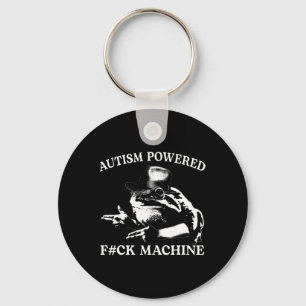 Autism Powered F#ck Machine Funny Meme Frog Autist Schlüsselanhänger