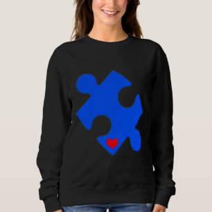 Autism Puzzle Heart Sweatshirt