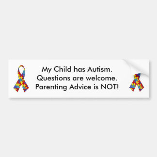 autism_ribbon, autism_ribbon, mein Kind hat Auti… Autoaufkleber