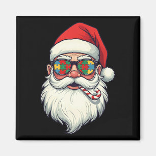 Autism Santa Claus Candy Cane Weihnachtsfrauen Män Magnet