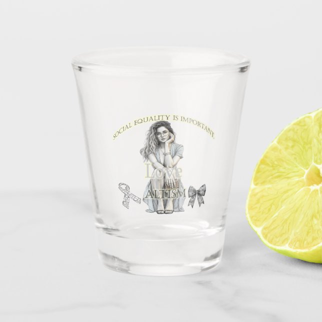 Autism Schnapsglas (Vorderseite)