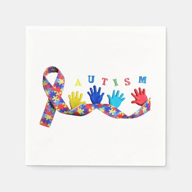 Autism Serviette (Vorderseite)