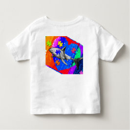 Autism Shark 5/6T WHITE Kleinkind T-shirt