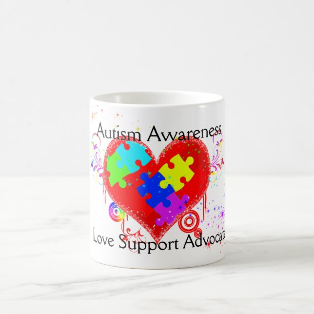 Autism Shining Heart Tasse (Mittel)