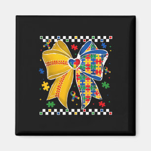 Autism Softll Coquette Schleife Autism Bewusstsein Magnet