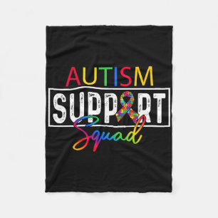 Autism Squad Bewusstsein Autism Support Team Grupp Fleecedecke