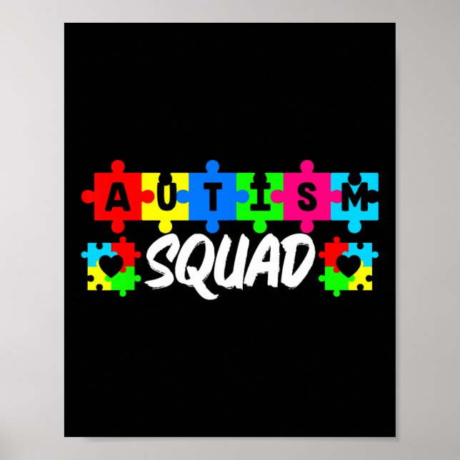 Autism-Squad Unterstützung Inklusionsvertretung Be Poster (Vorne)