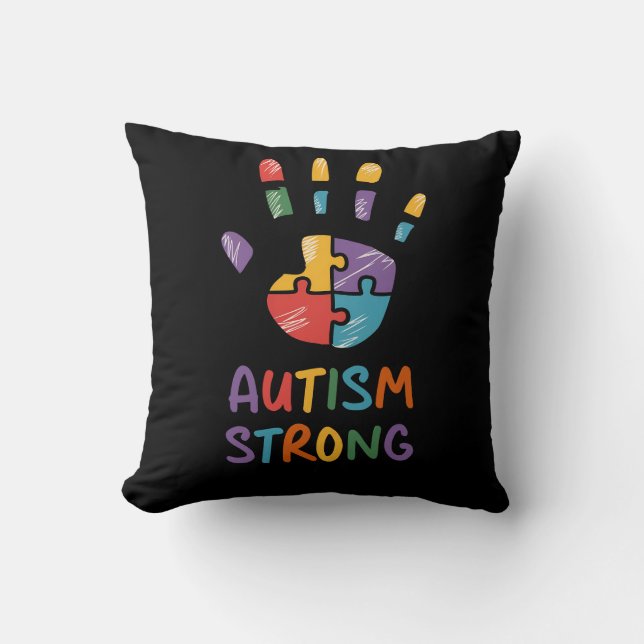 Autism Strong Kissen (Vorderseite)