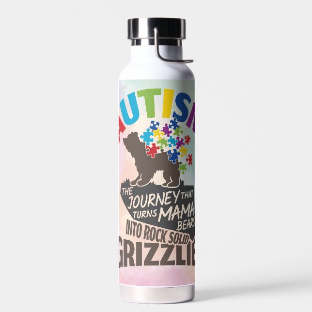 Autism Strong Mama Trinkflasche (Links)