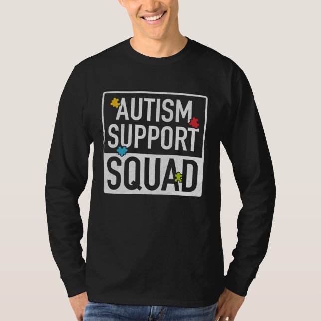 Autism Support Squad Autism Parent Support T-Shirt (Vorderseite)