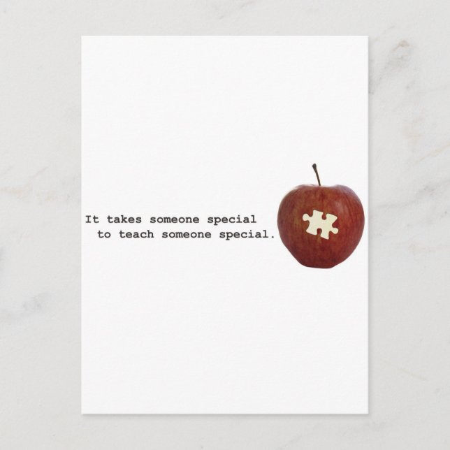Autism Teacher Postkarte (Vorderseite)