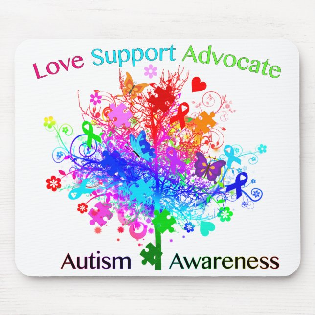 Autism Tree in Spectrum Mousepad (Vorne)
