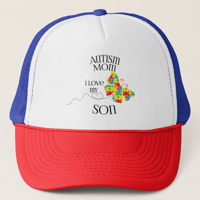 Autism Trucker Hat/Cap Truckerkappe (Vorderseite)