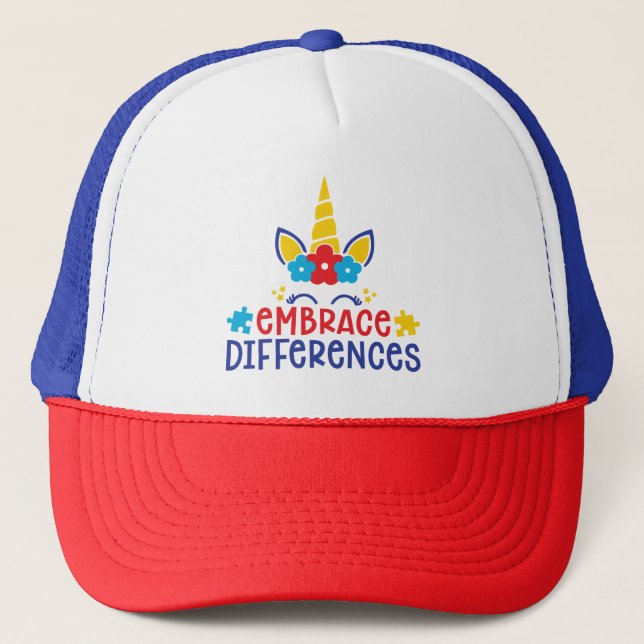 Autism Trucker Hat/Cap Truckerkappe (Vorderseite)