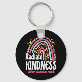 autism world awareness leopard rainbow Radiate Kin Schlüsselanhänger