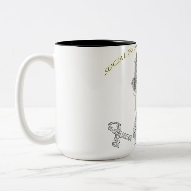 Autism Zweifarbige Tasse (Links)