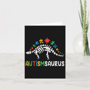Autismsaurus Dinosaur Boys Kids Kleinkind Autismus Karte