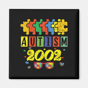Autismus 2002 22. Geburtstag Sonnenblume Autismus Magnet