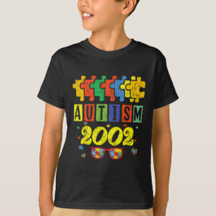 Autismus 2002 22. Geburtstag Sonnenblume Autismus  T-Shirt