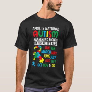 Autismus Adhd T-Shirt April ist nationale Autismus