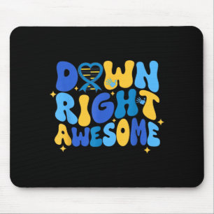 Autismus-ADHS-Down-Syndrom-Bewusstsein 321 Down ri Mousepad