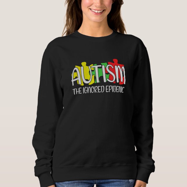 Autismus Advocacy Kindness Neuroversity Rainbow in Sweatshirt (Vorderseite)